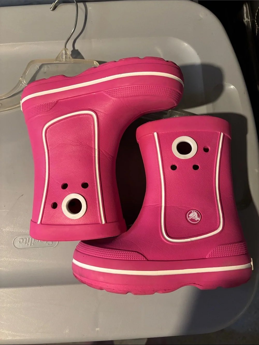 Toddler Pink Rain Boots - Crocs
